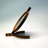 Teak mirror by Bech & Starup for Den Permanent Copenhagen, 1960.