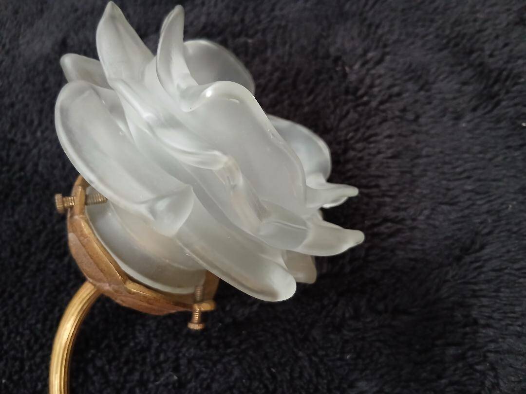 bronze wall light by Charles Ranc Cygne