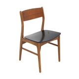 Scandinavian teak chair with skai, Denmark, 1960
