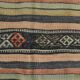 Red & Green Striped Kilim Rug, 130x205Cm