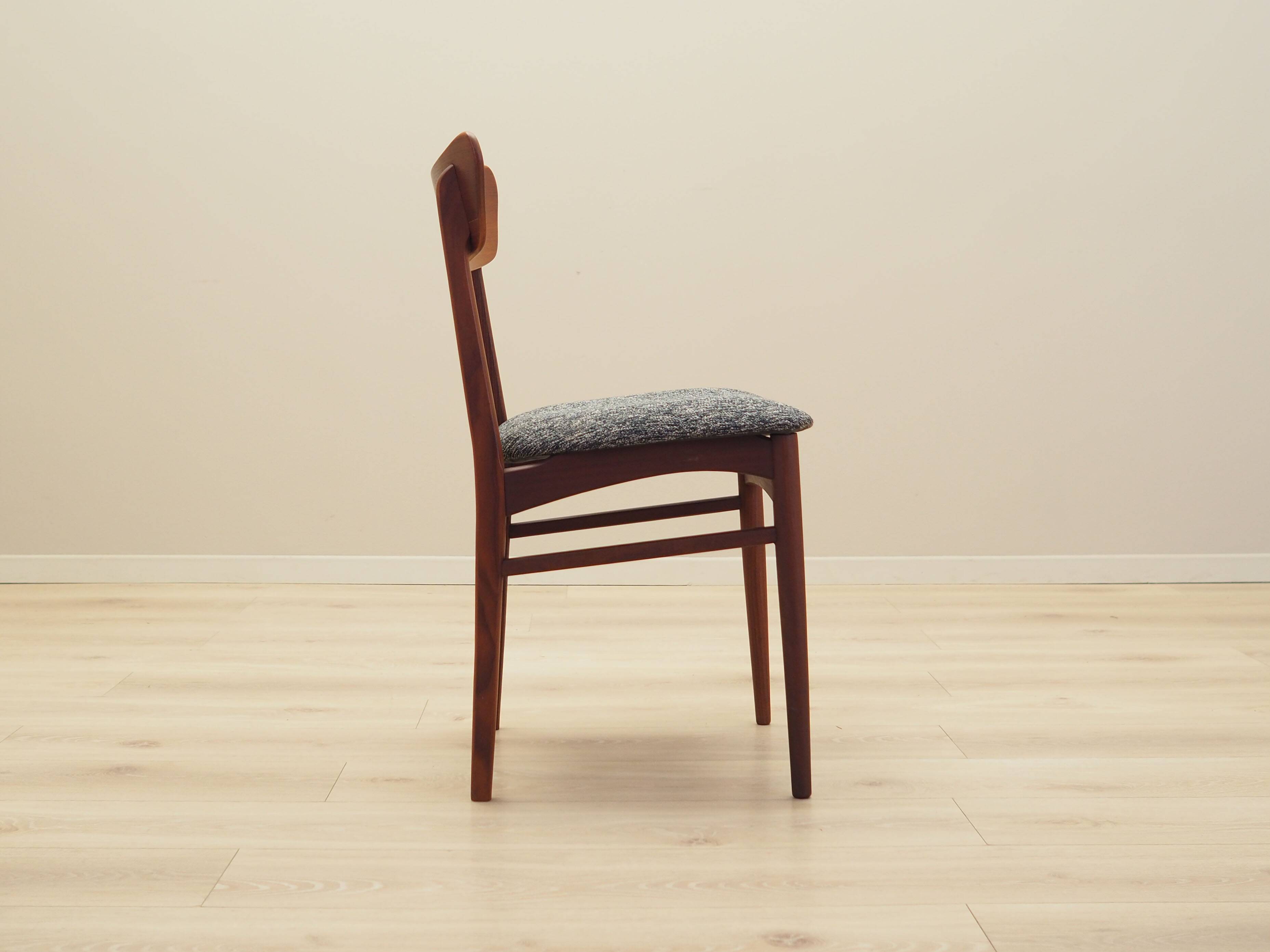 Set of four teak chairs, Danish design, 1970s, production: Denmark