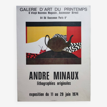 André Minaux Exhibition poster 1974