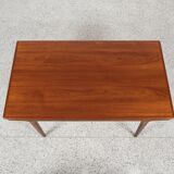 Midcentury rectangular extendable dining table in teak by Johannes Andersen for Uldum 1960s
