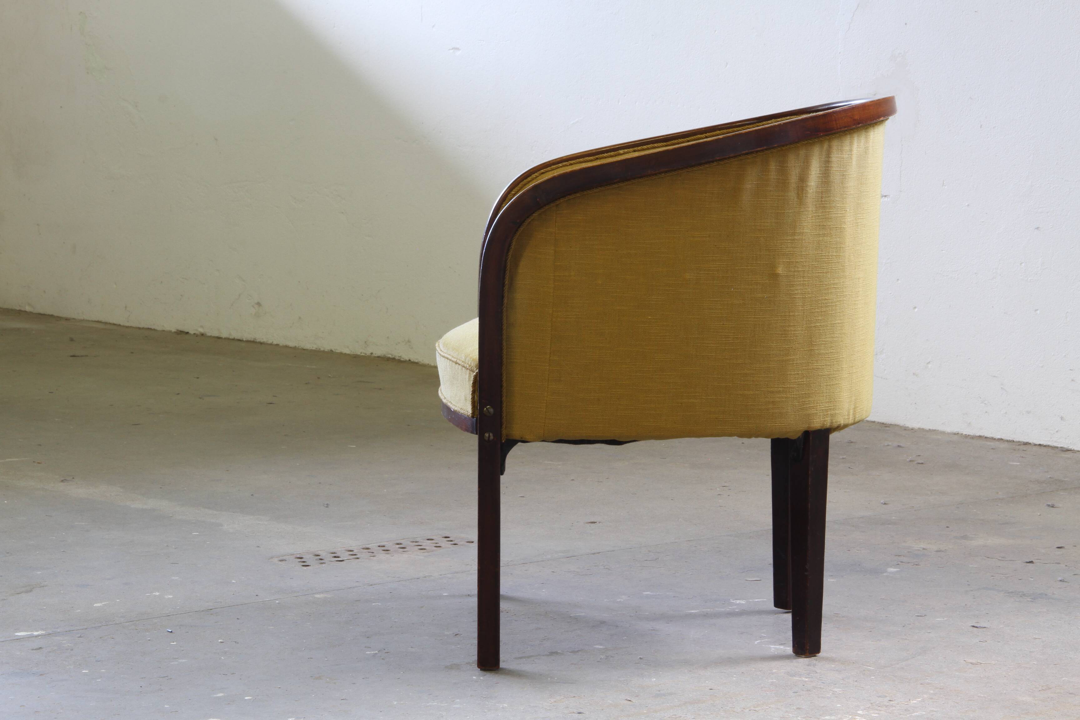 Vintage 1910s Josef Hoffmann Easy Lounge Chairs, Style of Gatsby