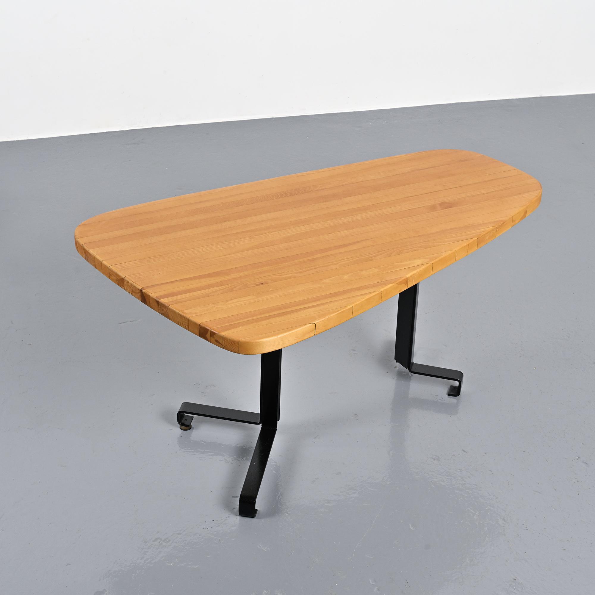 Free-form table, Charlotte Perriand for Les Arcs, circa 1986
