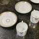 Set of 4 cups and saucers from the early 19th century in Paris porcelain
