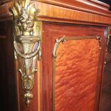 Louis XVI style bookcase in marquetry
