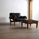Sheriff Lounge Chair with ottoman by Sergio Rodrigues for Isa Bergamo 1960s