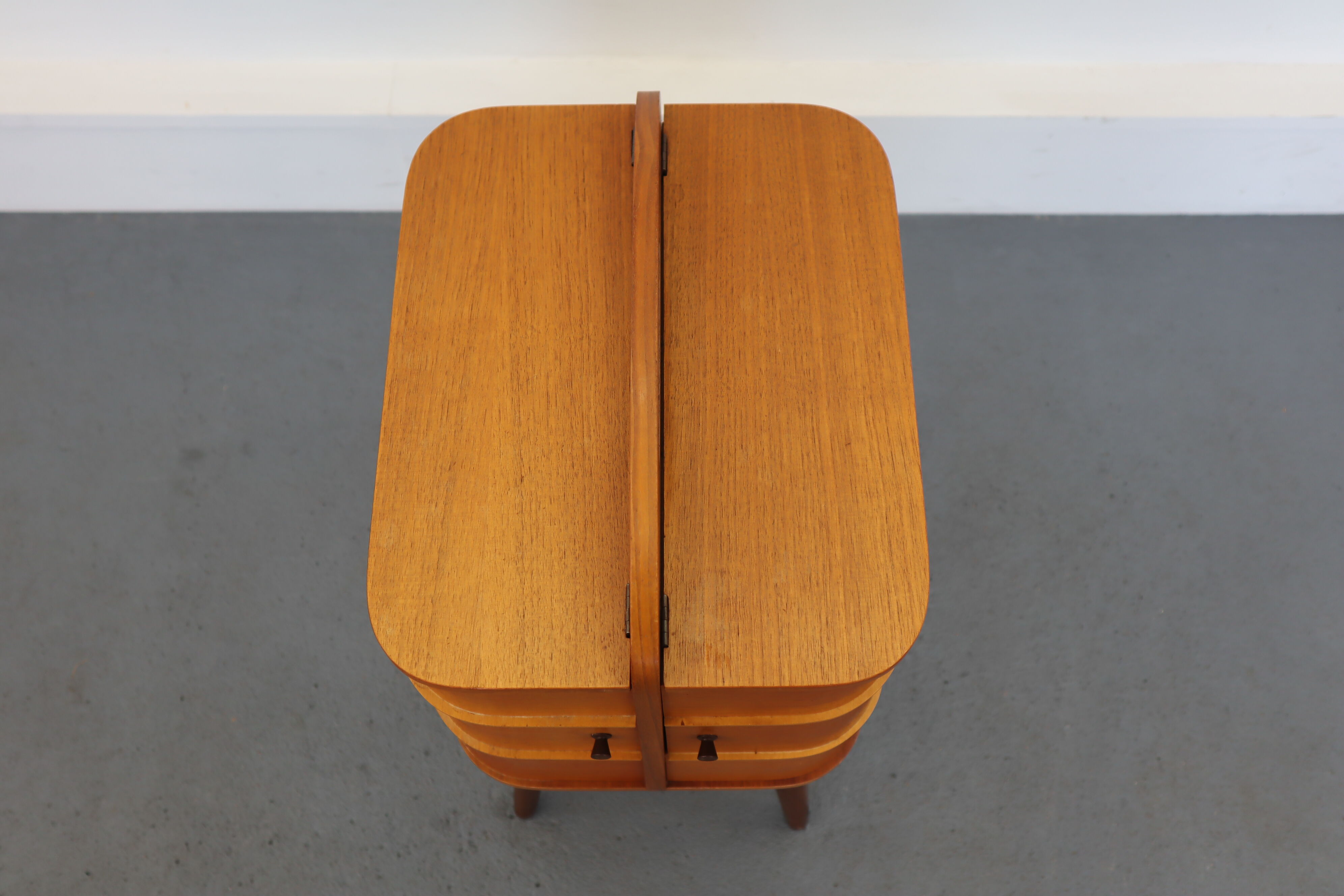 Wooden Sewing Cabinet, 1960s