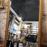 Large gilded mirror with ribbon – Napoleon III period – 136 cm