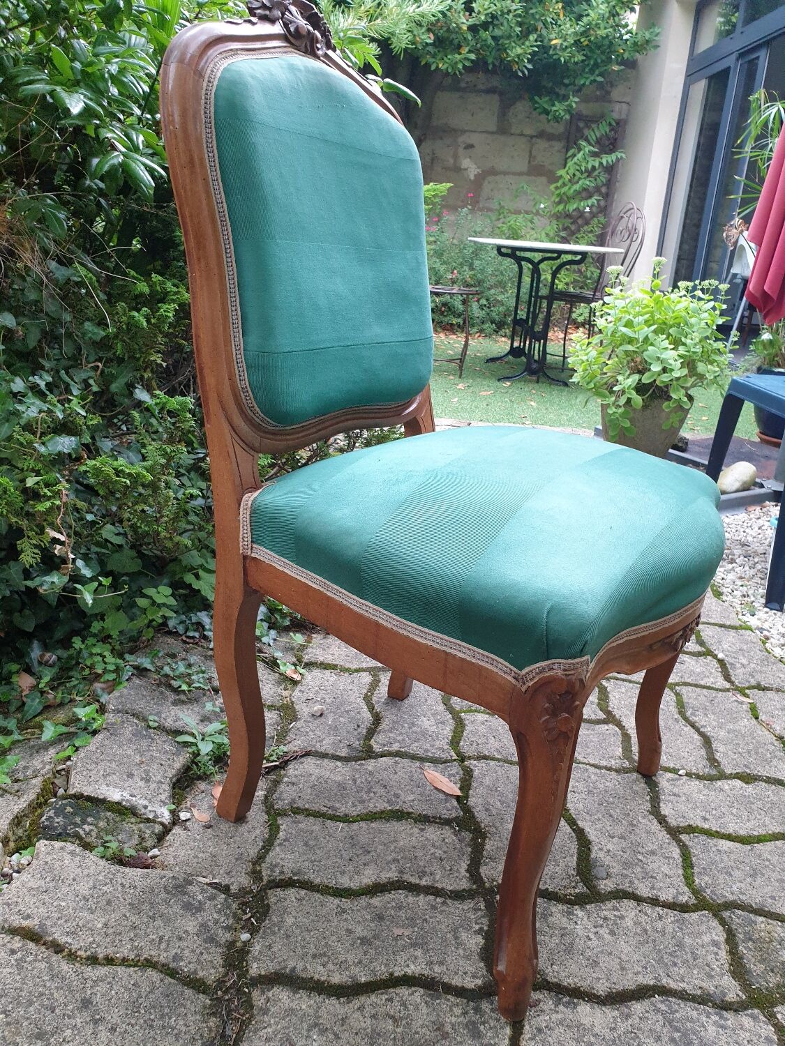 Louis XV upholstered armchair