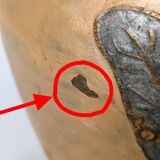 Pitcher, Hand painted brass jug