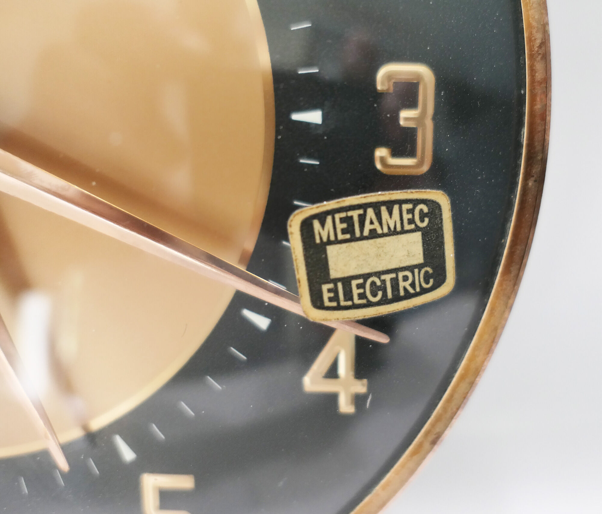 Metamec electric wall clock made in england