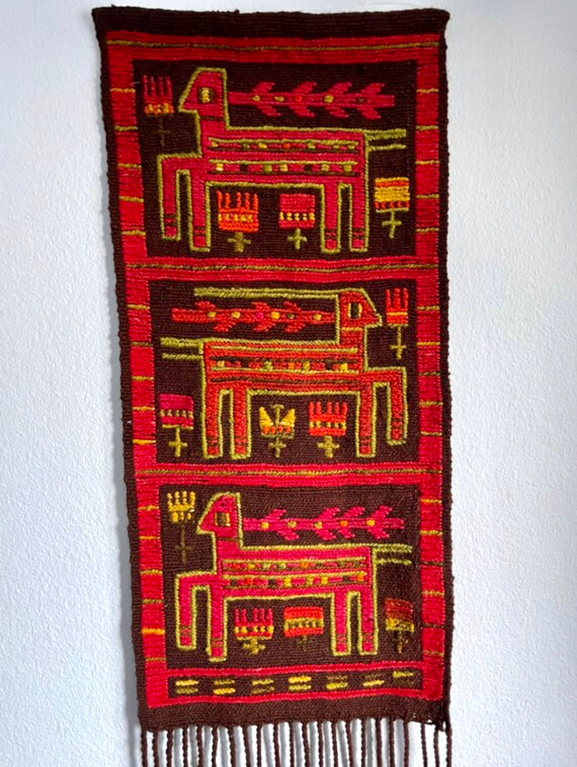 Swedish mcm flat weave rug, rölakan