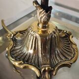 art nouveau bronze lamp