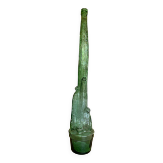 Giant frosted glass carafe vase