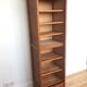 Vintage curtain binder in solid brown oak year 50
