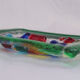 Empty millefiori-style glass pocket