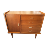 Commodity with 4 drawers and 1 vintage wooden door from the 1950s