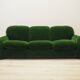 Green velour sofa, Italian design, 1970s, manufacturer: Busnelli, designer