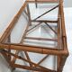 Vintage coffee table in real bamboo and glass 60/70