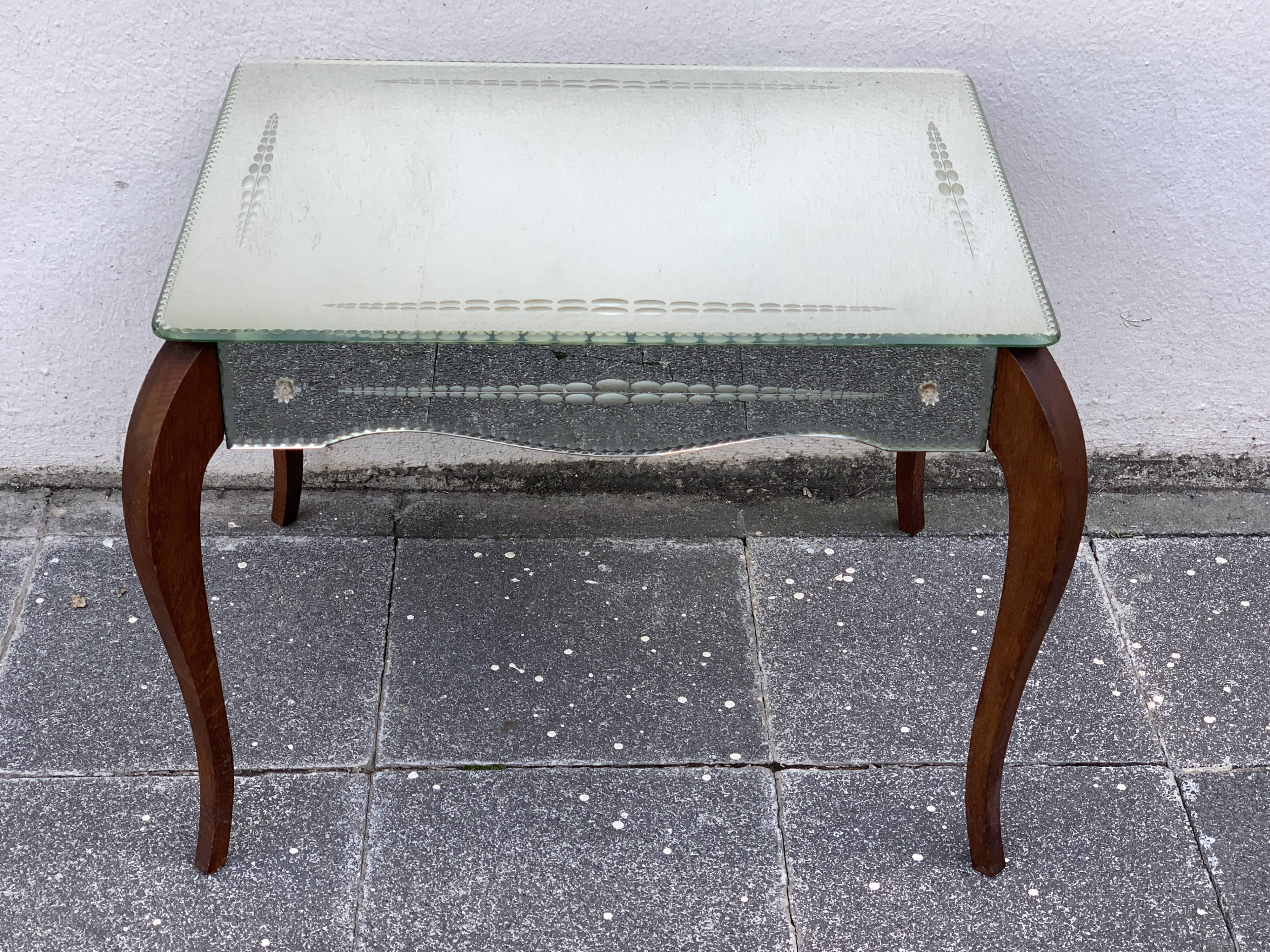 Mirror coffee table, 1950
