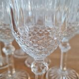 Service of 6 chissed wine glasses