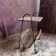 Vintage 1960s rattan magazine rack