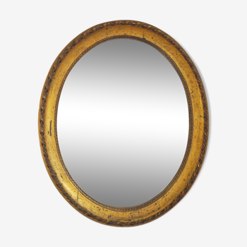 Mirror former oval gold classic 58x48cm