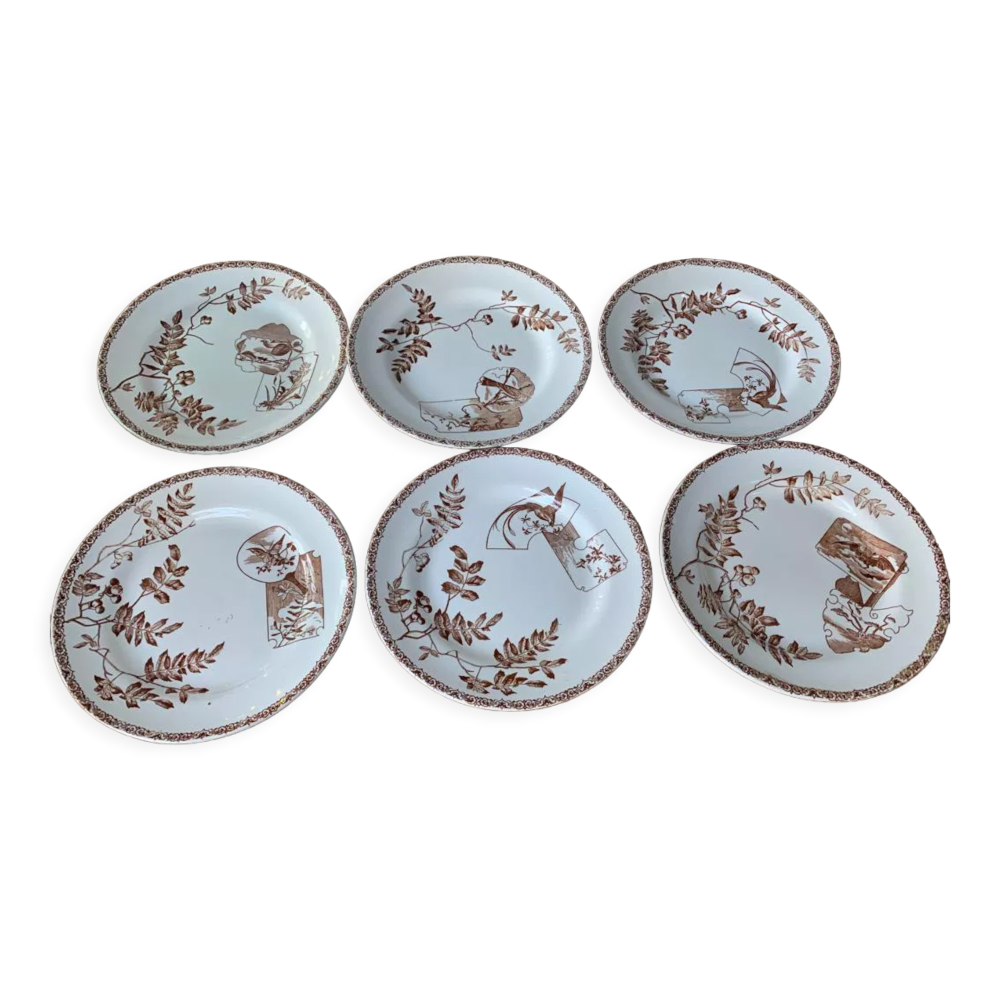 Series of 6 flat plates POP UP CHRISTMAS 2022