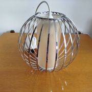 Vintage stainless steel pendant light, 1990s