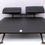 Paolo Piva Double Bed King-Size Brass and Steel "Adia" by B&B, 1980s