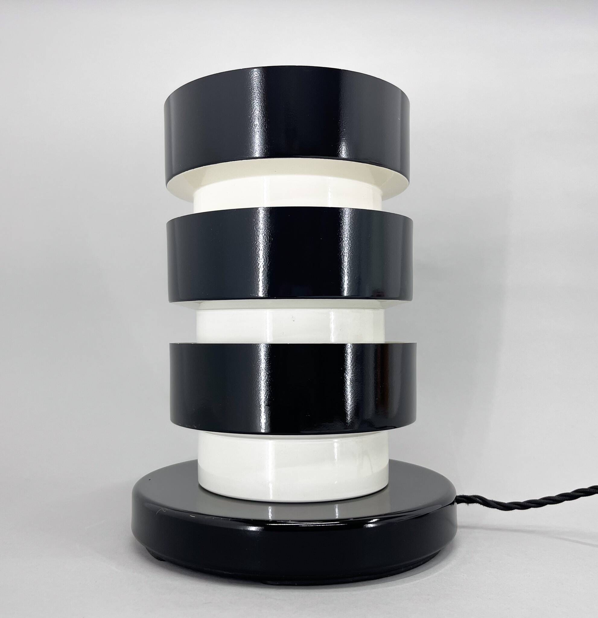 Unique Mid-Century Metal Table Lamp, Restored