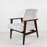 Fauteuil vintage Fox gris clair, années 1970