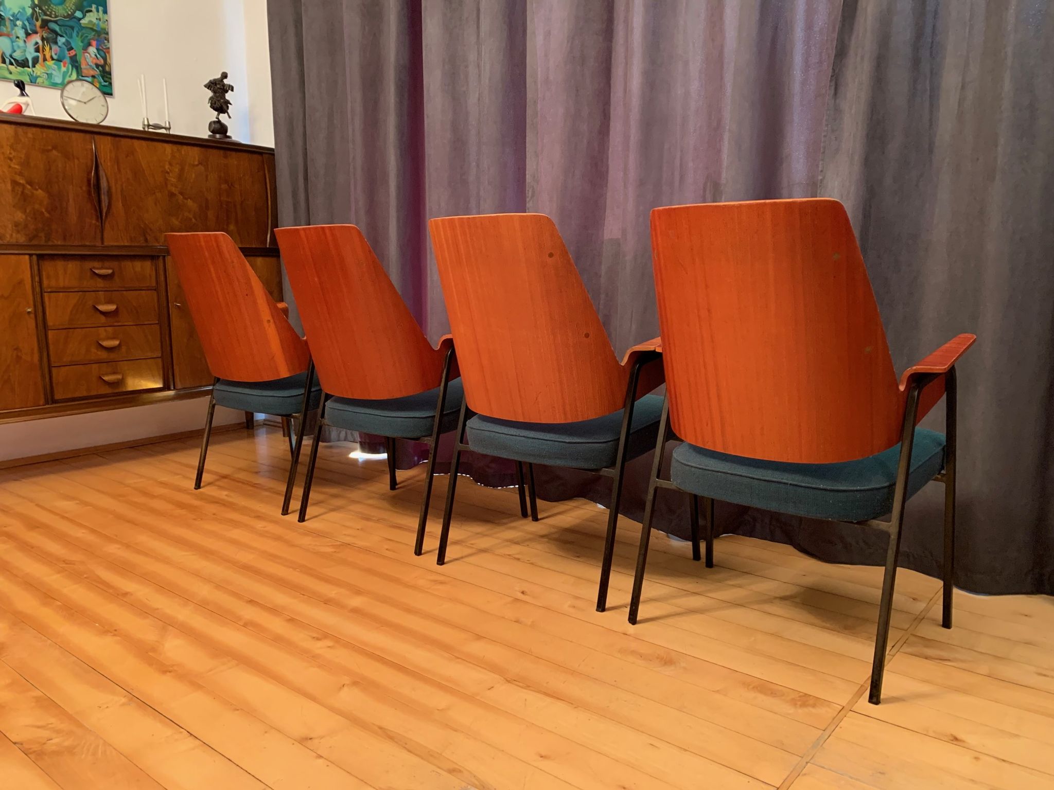 Set of four chairs, 1960s