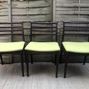 Chaises palissandre Erling Torvits par Søro Stolefabrik scandinave
