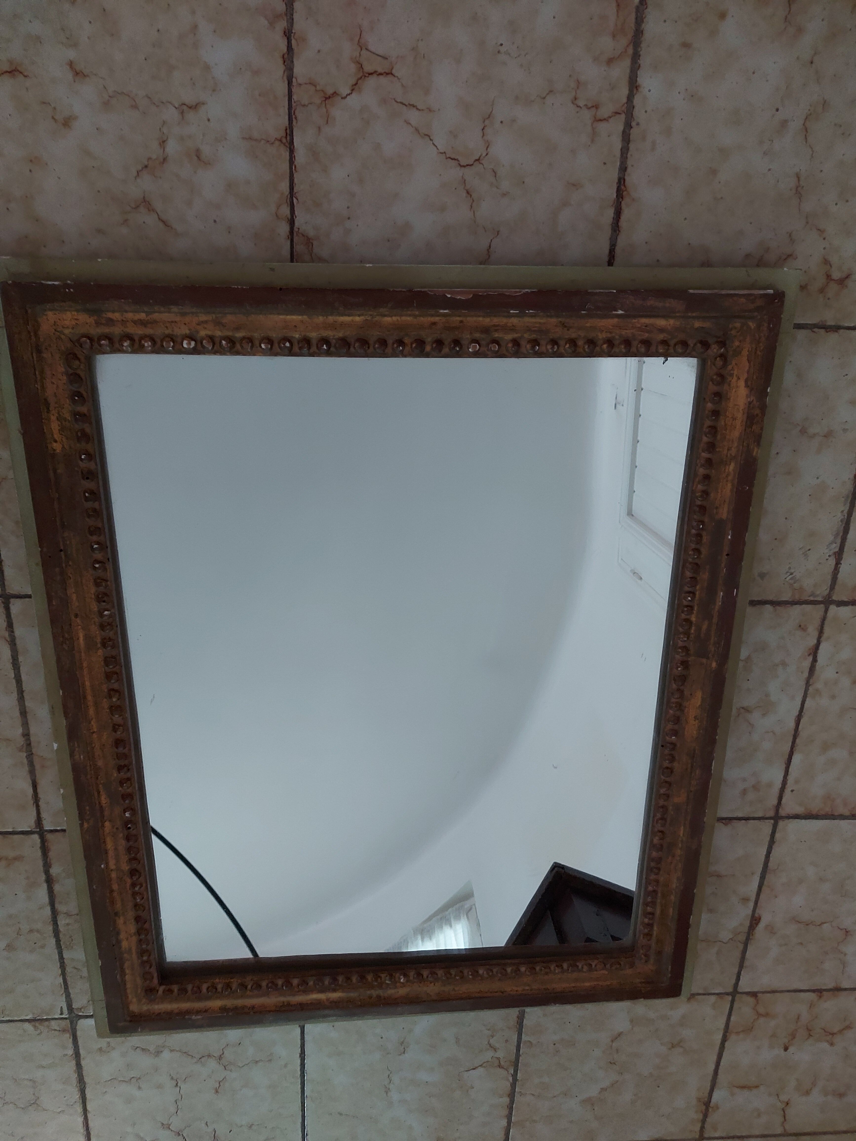 Louis XVI-style wooden mirror  50x60cm