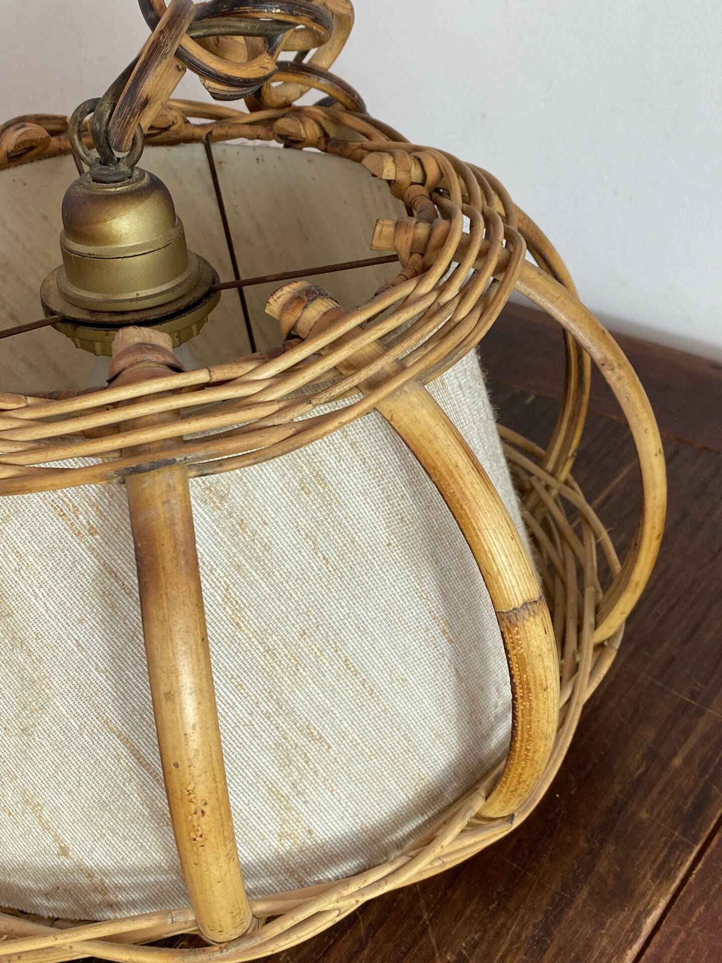 Bamboo and rattan suspension, Louis Sognot