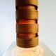 Large Cylindrical Pine Veneer Table Lamp By Hans-Agne Jakobsson For Ab Ellysett, Sweden 1960S