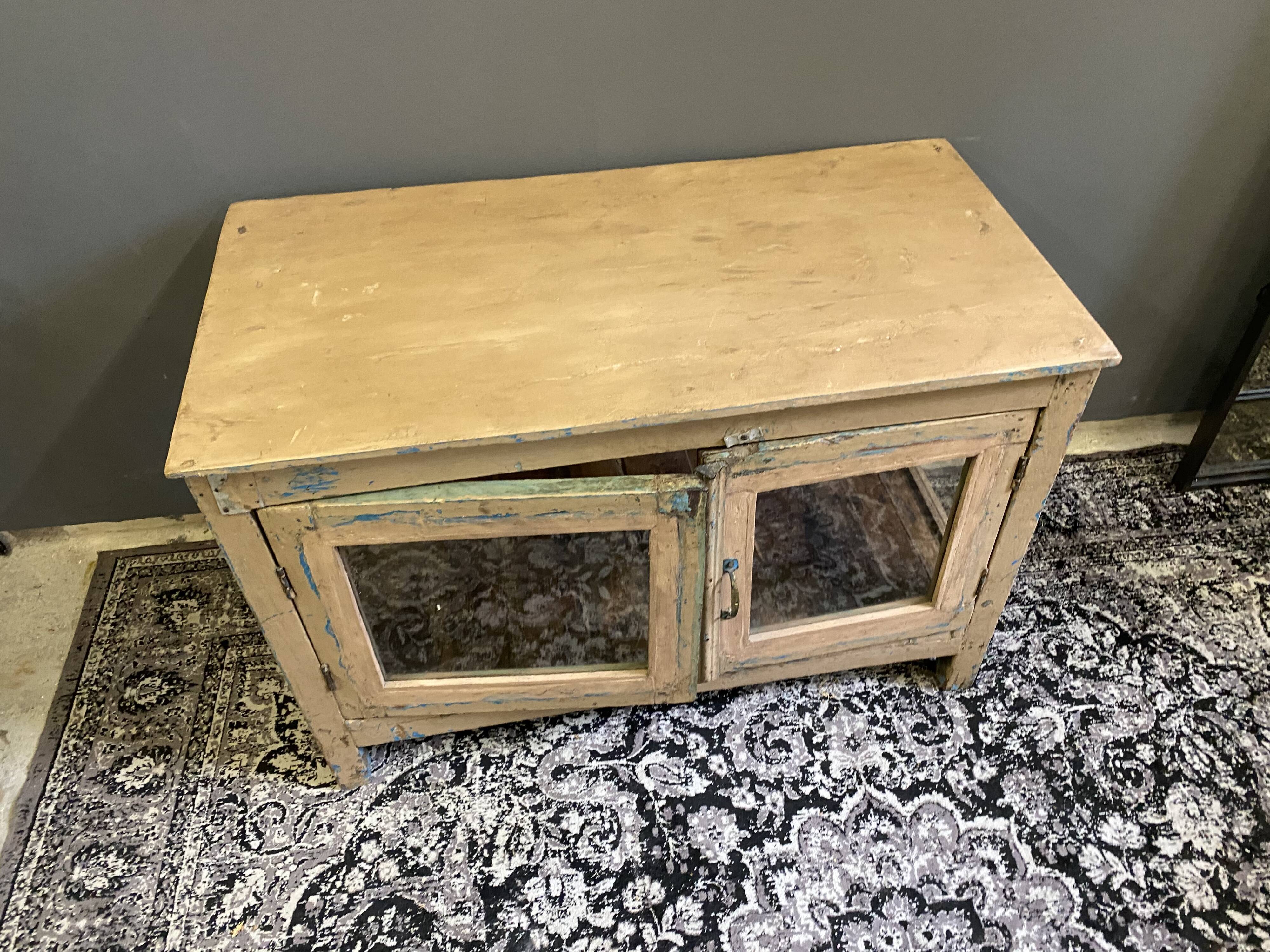 Wooden glass display cabinet