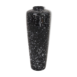 Black and white speckled vase
