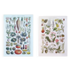 Set of two posters on vegetables and plants