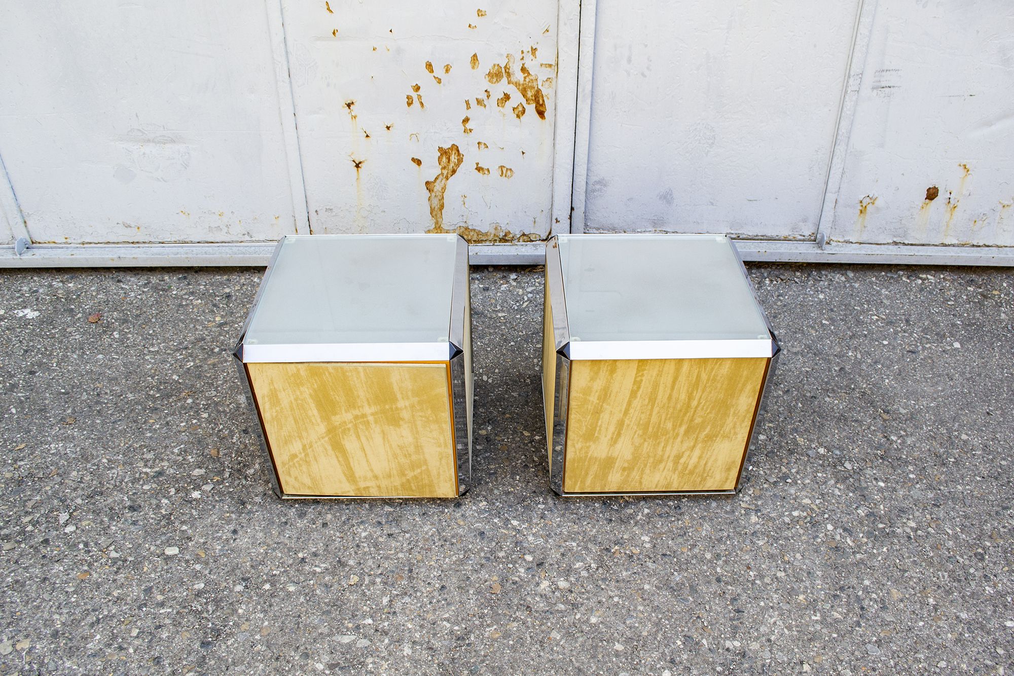 Bedside tables by Pierangelo Gallotti for Gallotti & Radice, 70s, set of 2