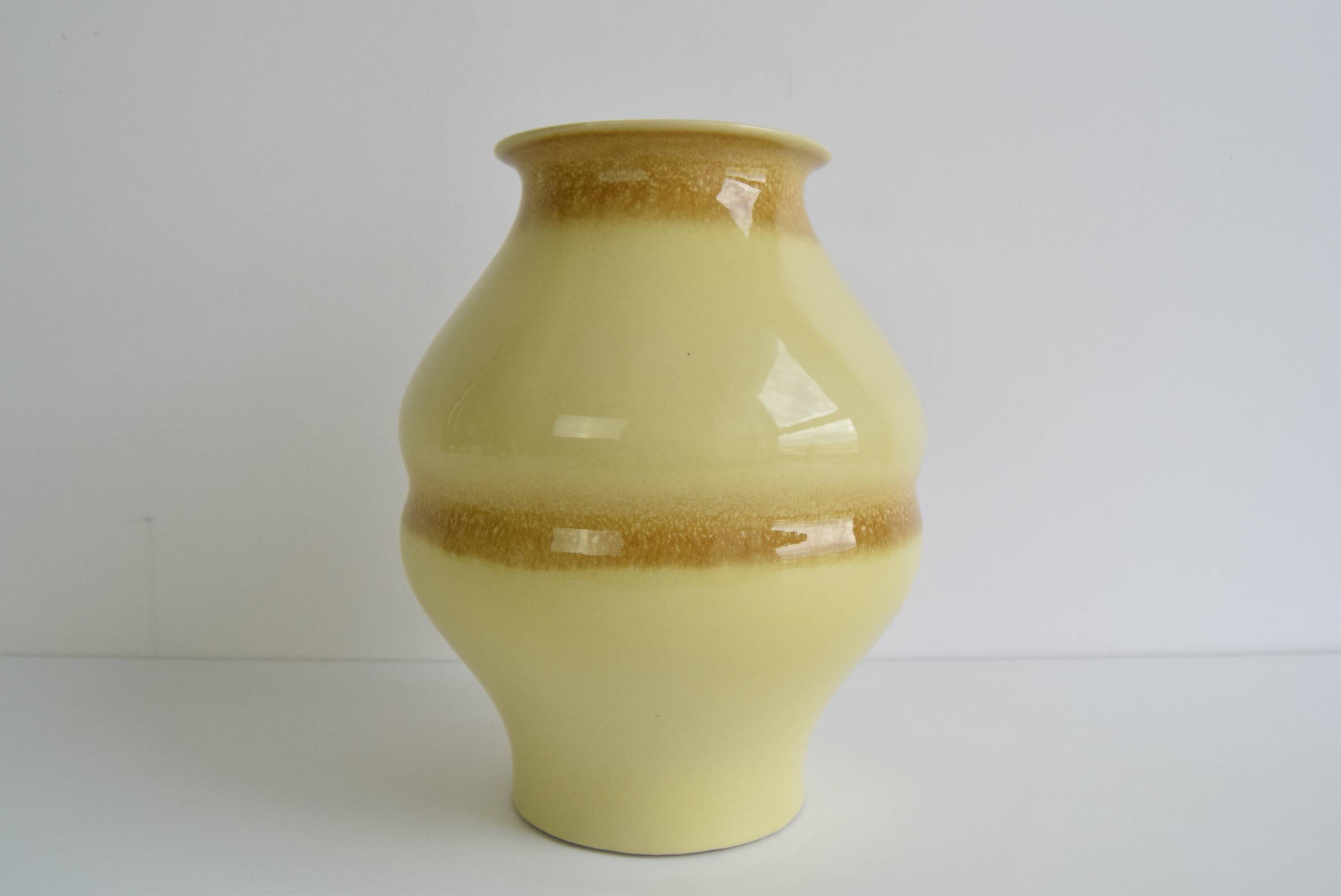 Vintage Ceramic Vase by Ditmar Urbach, Cornelie Collection, Czechoslovakia, 1950's.