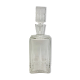 Vintage whiskey carafe in heavy crystal