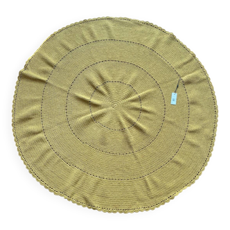 Tapis rond en crochet
