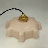 Pink opaline pendant light