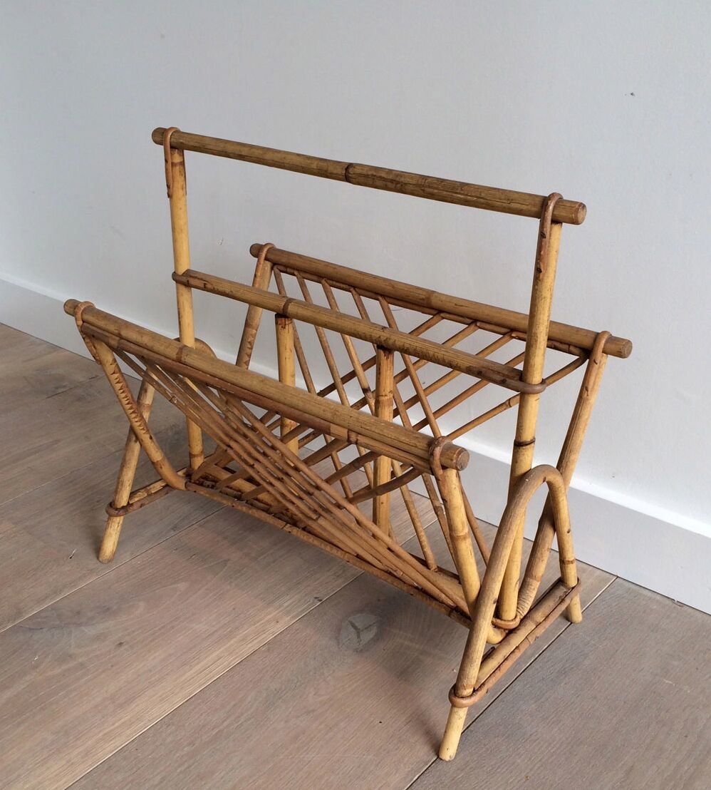 Magazine rack Wicker, around 1950