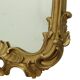 Miroir ancien français doré de style baroque du XIXe siècle 148 cm
