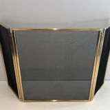 Brass and wire mesh firewall. french work. around 1970